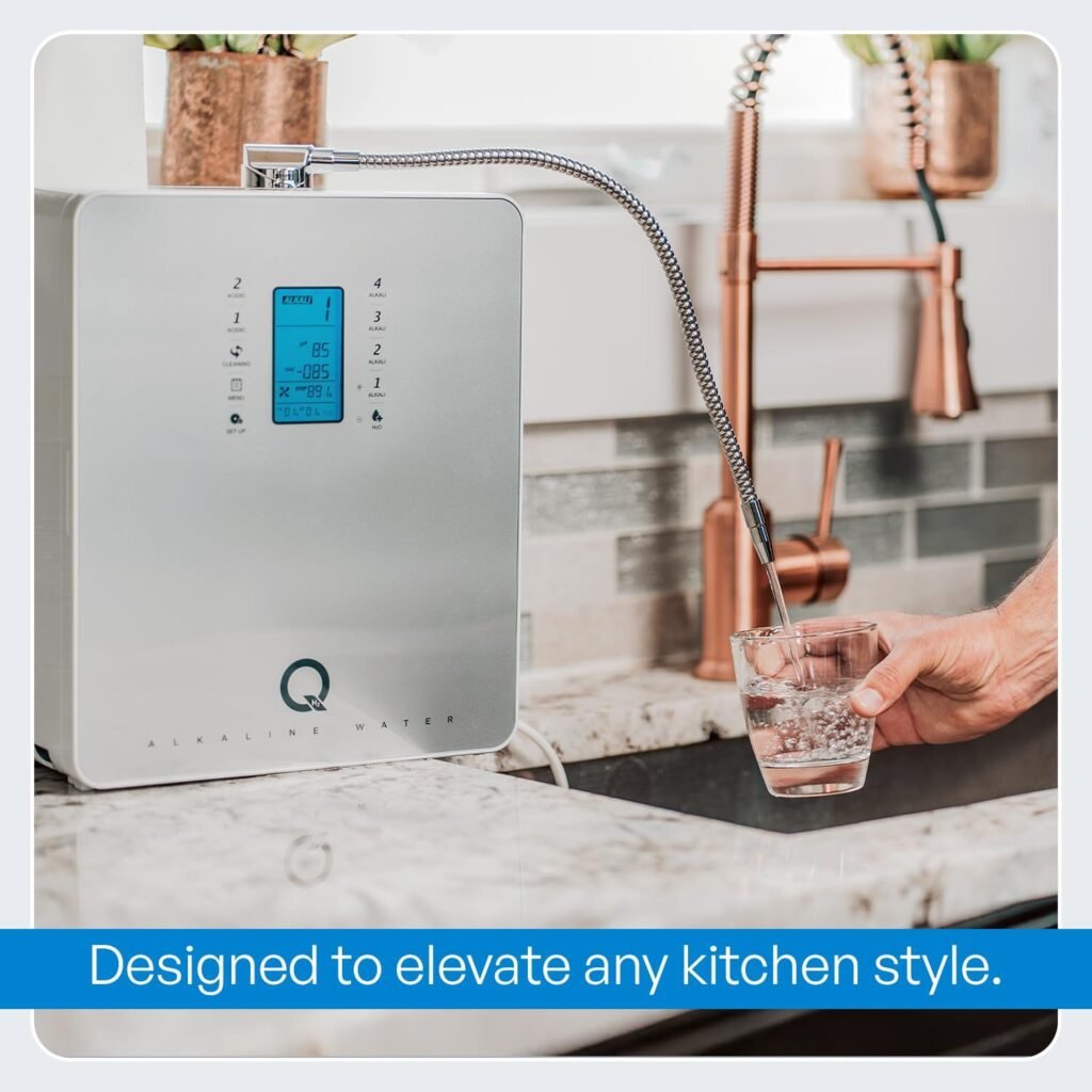 Tyent - Q-Series Water Ionizer - Dual Filtration System - Hydrogen Enhanced Water Purification - Adjustable pH Settings - Backlit Color Touch Panel Auto-Flow Stop Tyent - Q-Series Water Ionizer - Dual Filtration System - Hydrogen Enhanced Water Purification - Adjustable pH Settings - Backlit Color Touch Panel Auto-Flow Stop