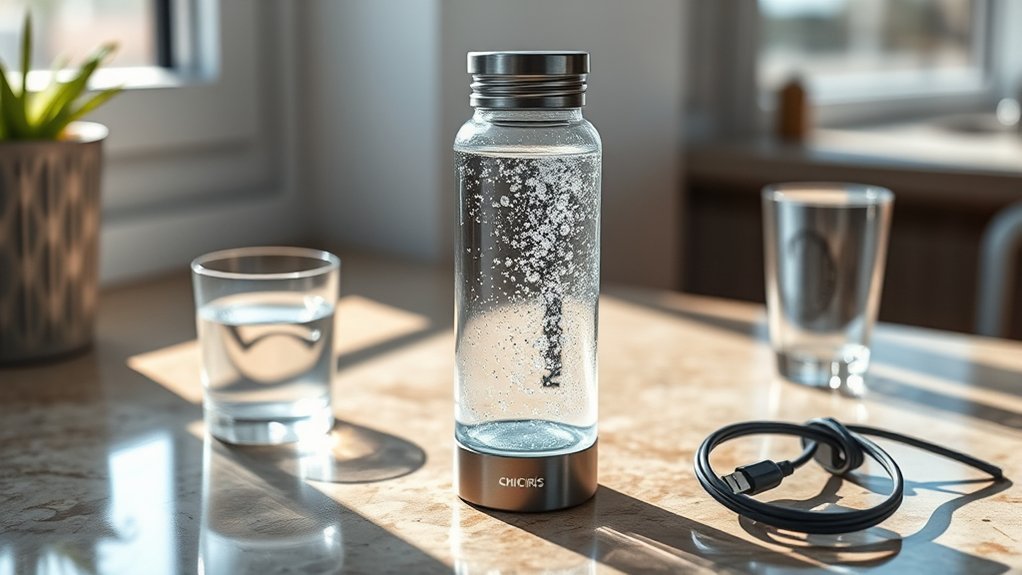 hydrogen water bottle features