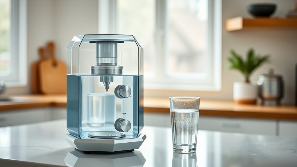 programmable alkaline ionizer with mineral cube